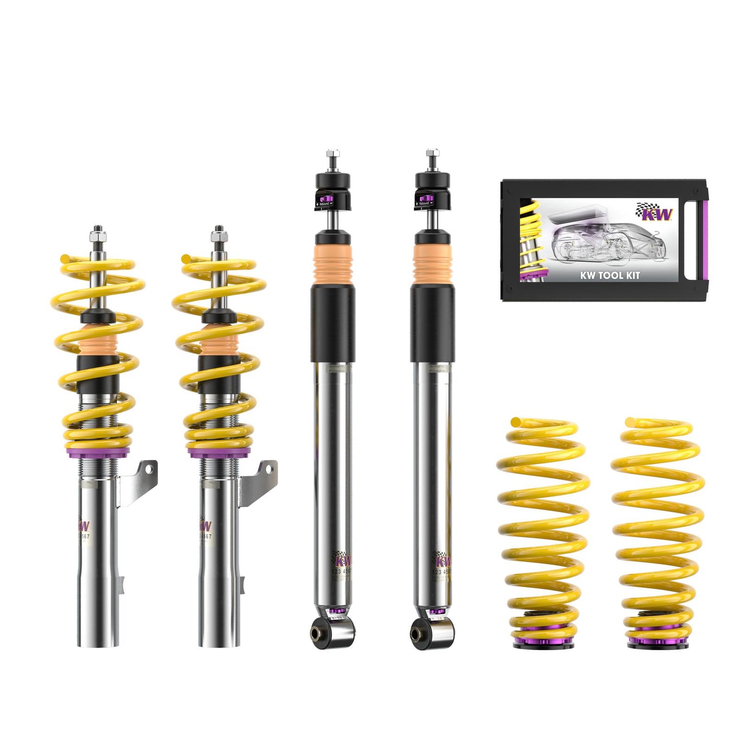 KW V3 INOX Койловър окачване BMW 1,2,3,4 (F20/F21/F22/F23/F30/F32)