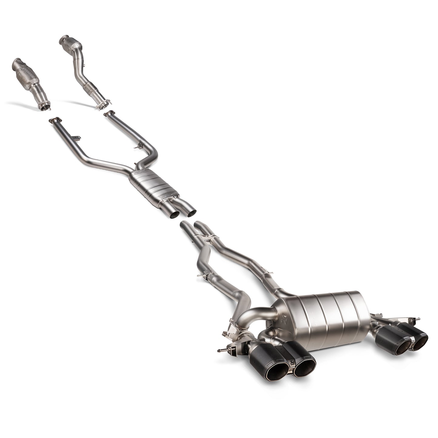 Akrapovic G80/G82 M3/M4 Evolution Line + Downpipes - Изпускателна Система