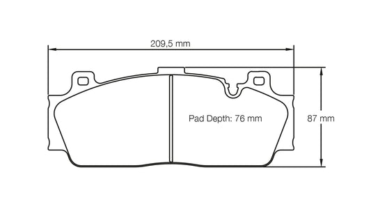 Накладки Pagid RSC1 Карбон Керамика F8X M2/M3/M4 - Предна Ос - 4934