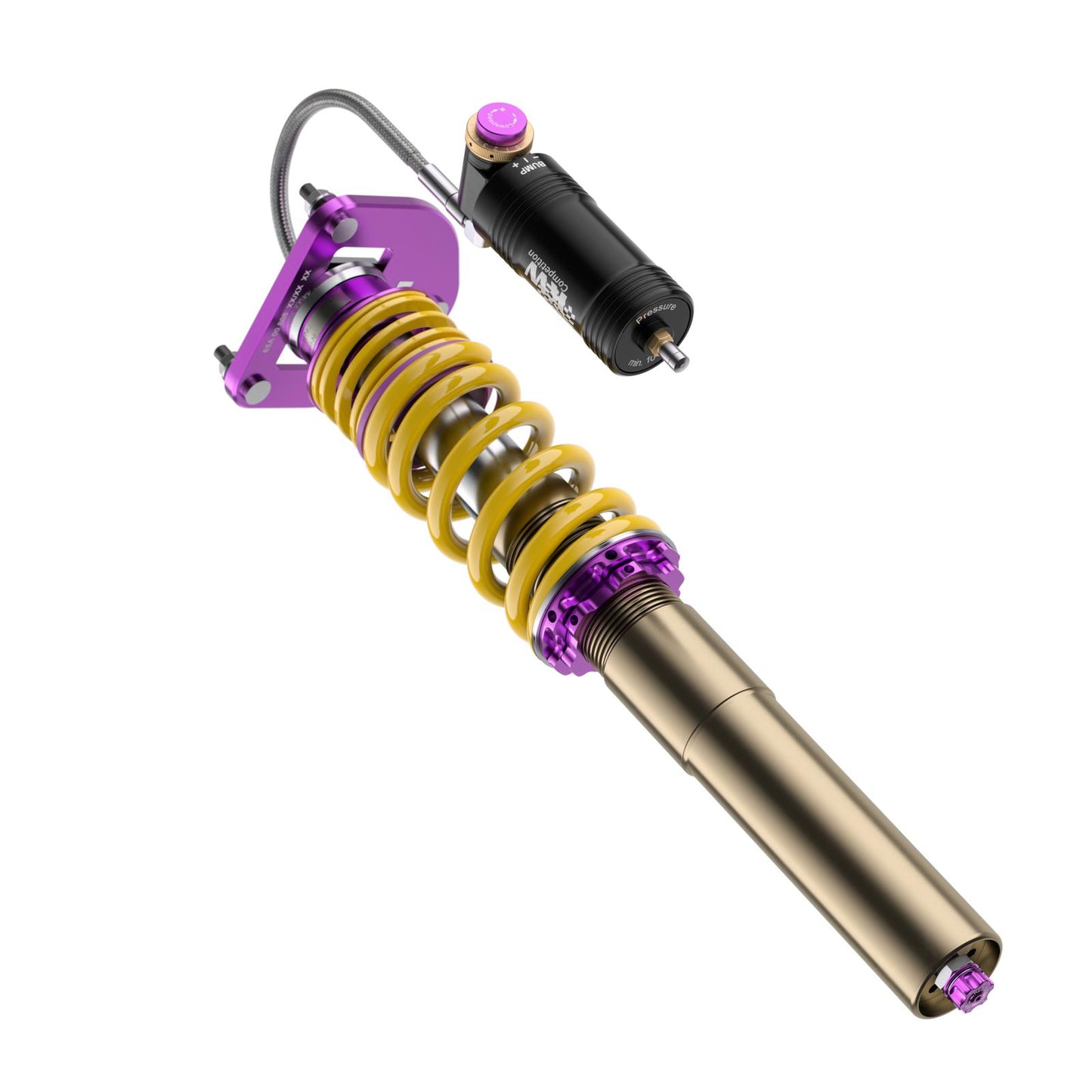 KW V4 Racing – Coilover окачване с регулируеми Top Mounts за Порше Кайман 718 GT4 RS