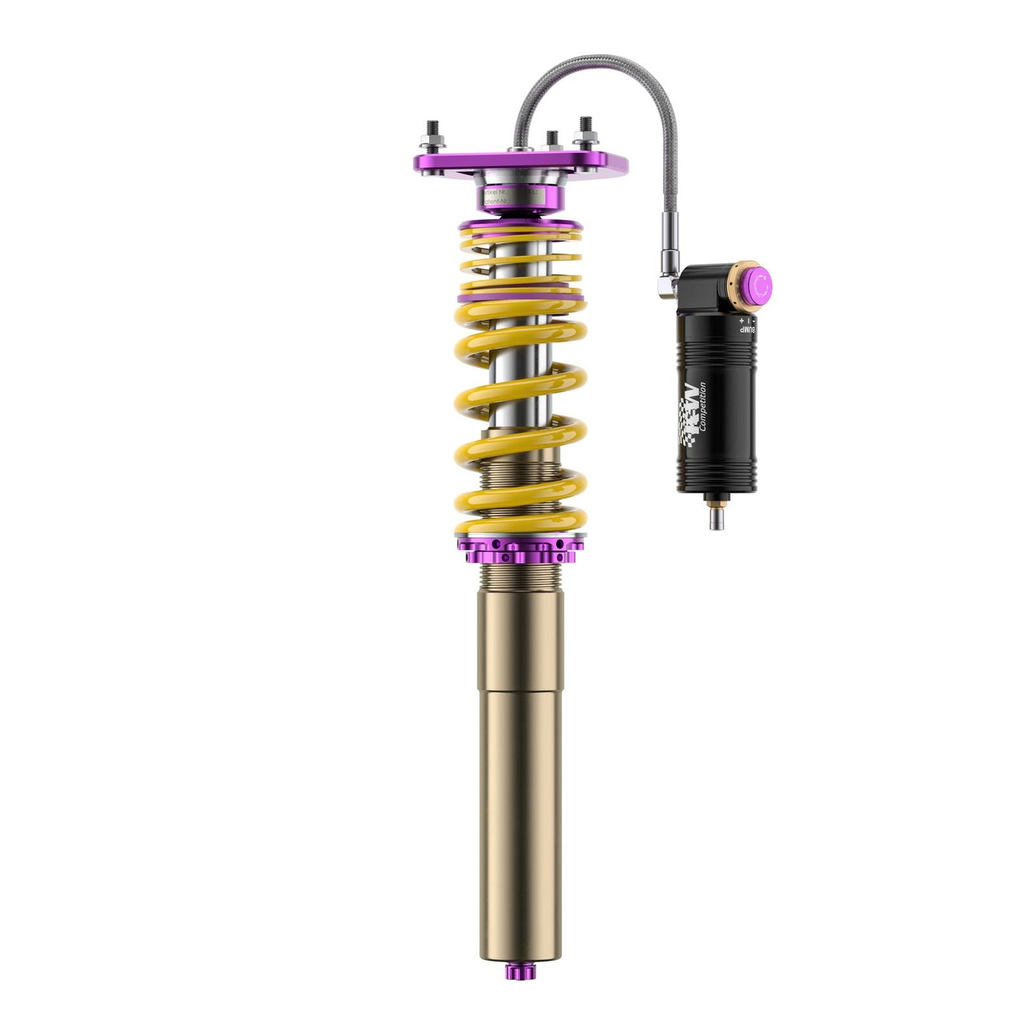 KW V4 Racing – Coilover окачване с регулируеми Top Mounts за Порше Кайман 718 GT4 RS