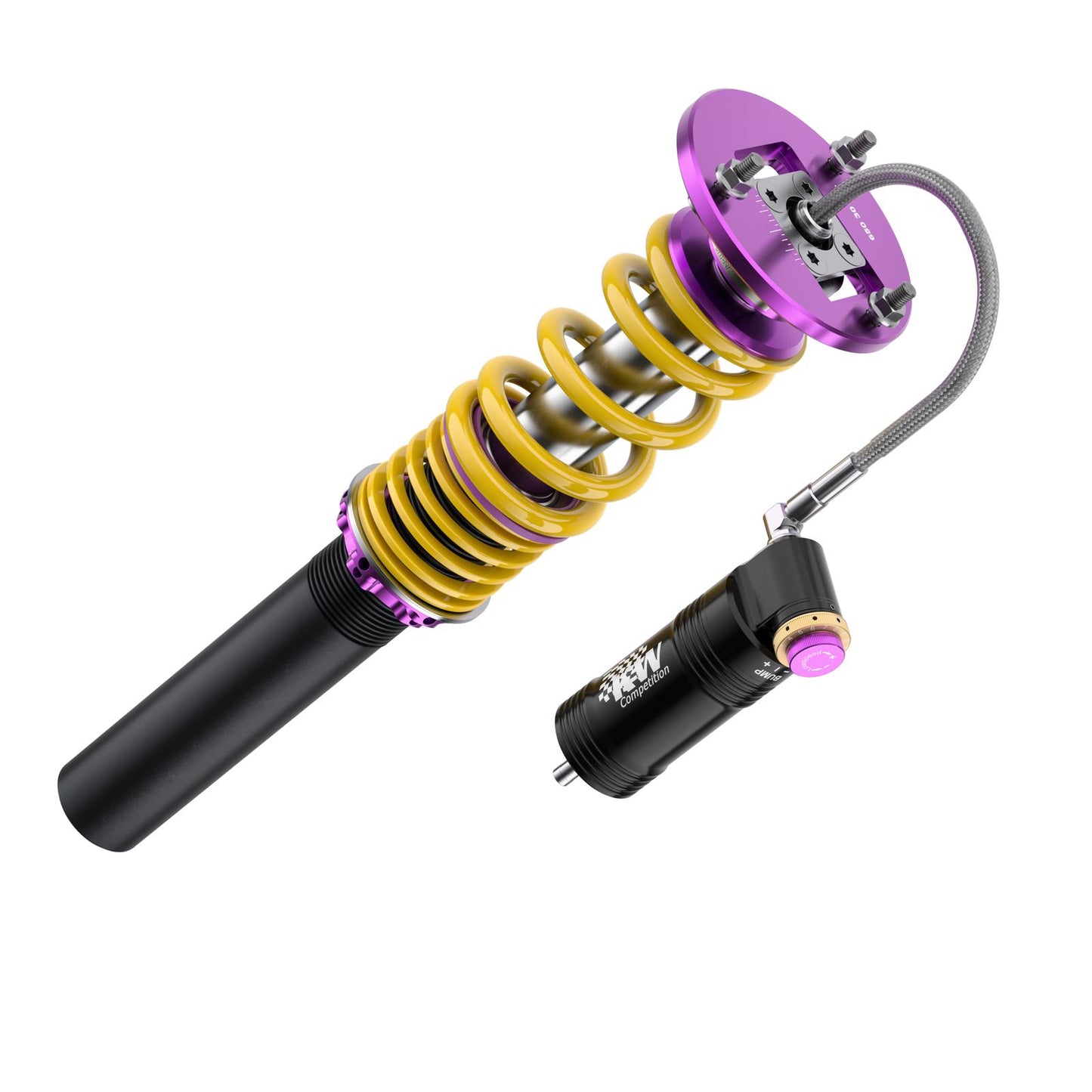 KW V4 Racing – Coilover окачване с регулируеми Top Mounts за Порше Кайман 718 GT4 RS