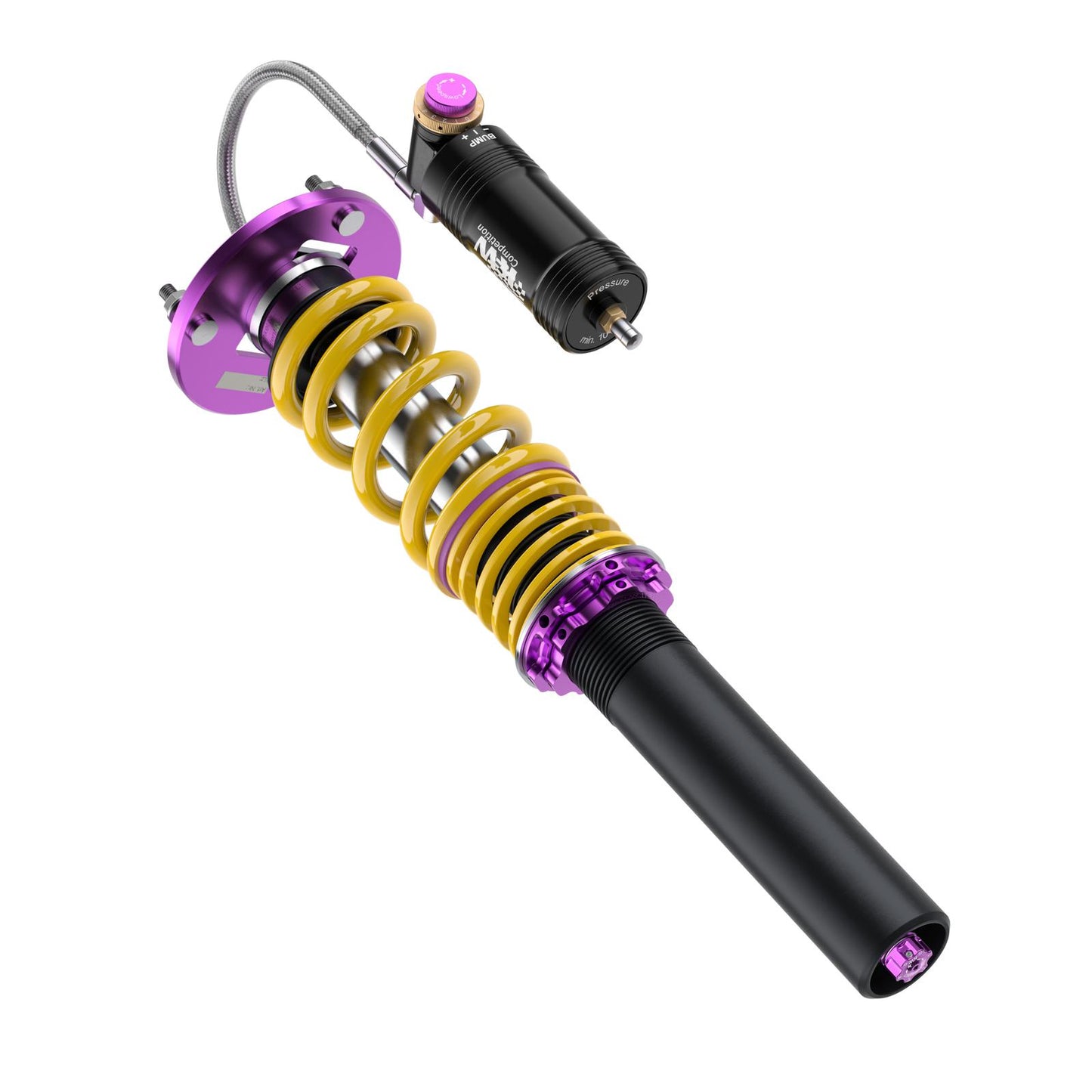 KW V4 Racing – Coilover окачване с регулируеми Top Mounts за Порше Кайман 718 GT4 RS